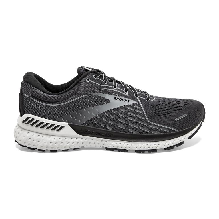 Brooks ADRENALINE GTS 21 Road Running Shoes Mens Sale - Blackened Pearl/Black/Grey (GZN798403)